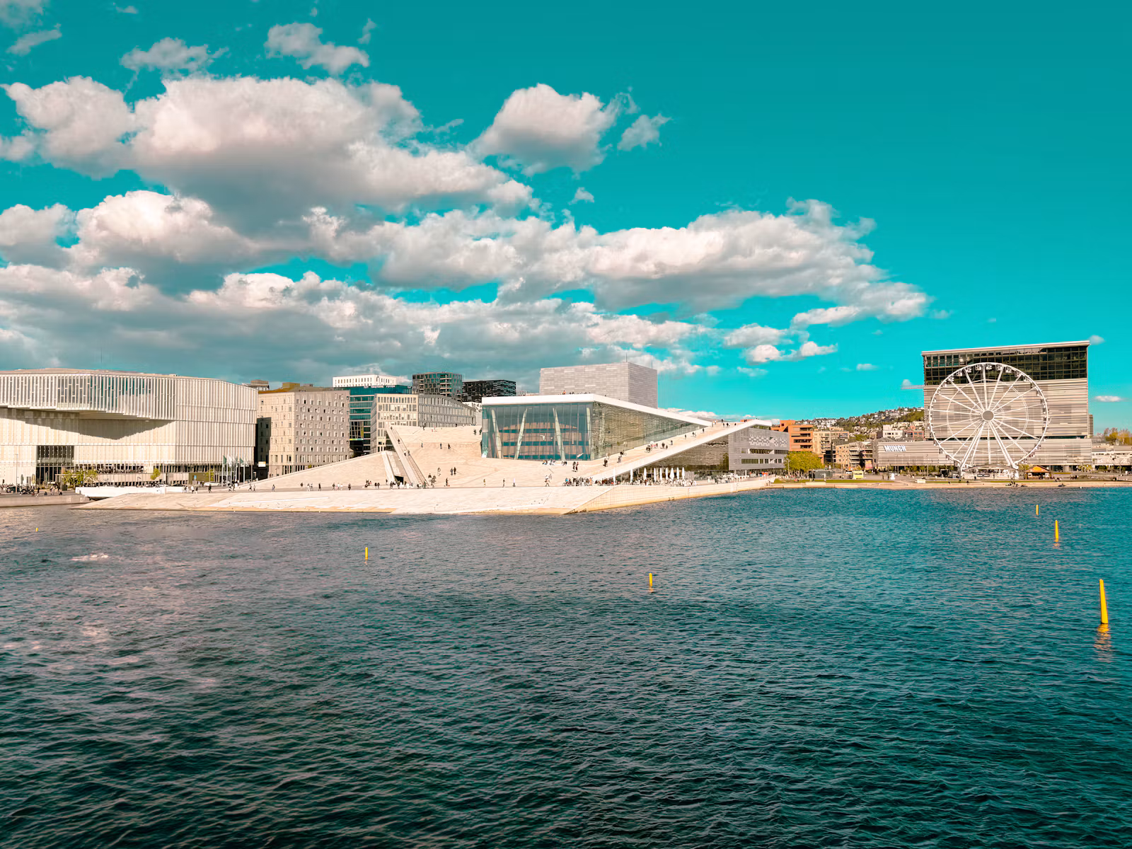 The Oslo Opera House on the waterfront